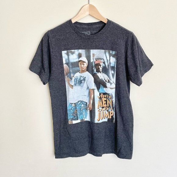 White Men Can’t Jump Graphic Gray T Shirt Adult size Medium - Picture 1 of 4